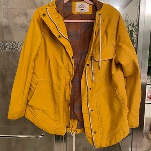 Toad and Co yellow coat size Small